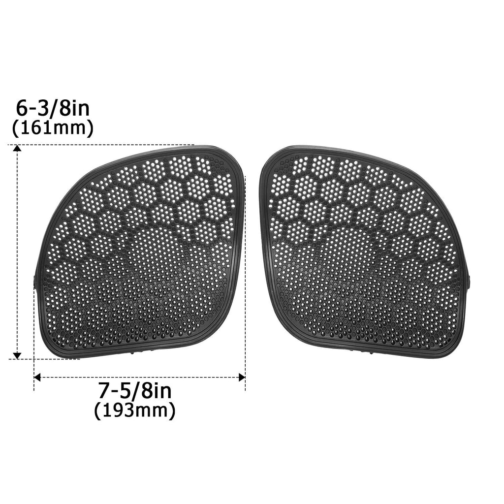 Pair Front Fairing Speaker Grille Mesh Cover for Harley CVO Road Glide (2015–2024)