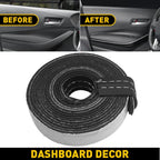 Set of 2 PU Leather Dashboard Door Trim Strips for Car