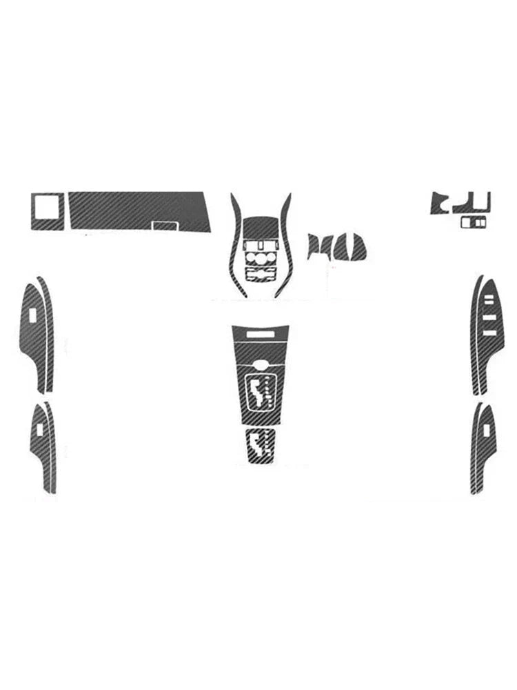 RHD Carbon Fiber Trim Stickers Decals Cover for Toyota Corolla (2007–2013)