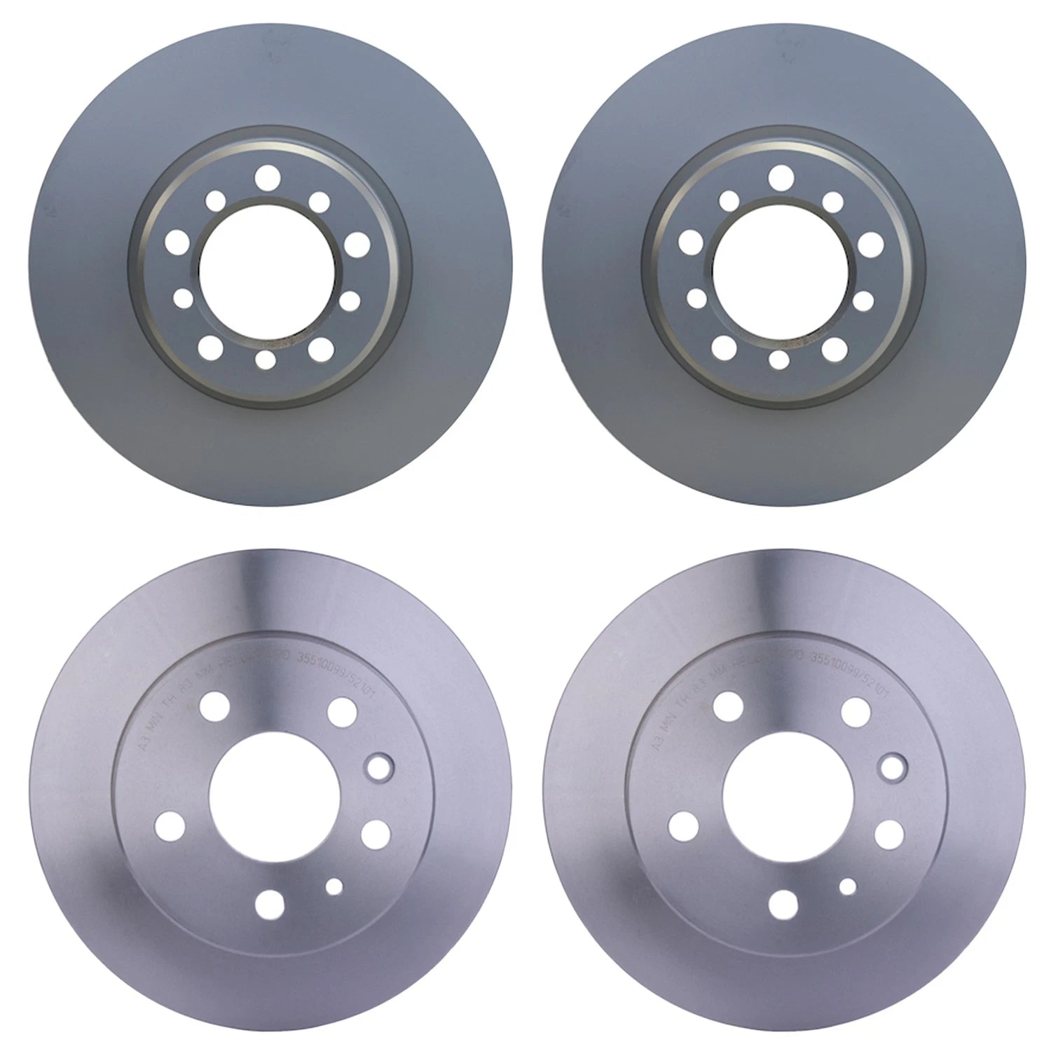 Brake Rotors Kit for Mercedes W126 300SE 560SEC (1980–1991) 300mm 279mm