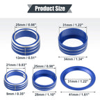 Set of 6 AC Knob Covers for Honda Accord Sedan (2018–2023) - Blue