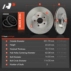 Disc Brake Rotors Front for Toyota RAV4 (1996-1999)