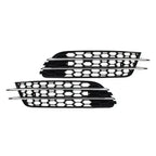 Front Bumper Honeycomb Mesh Fog Light Grille Cover for Audi A6 C7 (2012-2018)