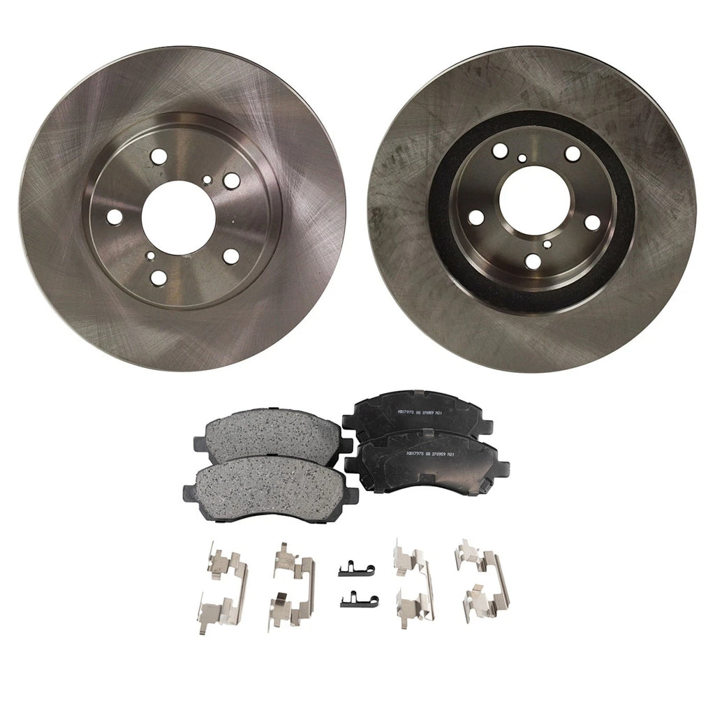 Front Brake Disc Rotors and Pads Kit for Subaru Impreza Legacy (1997–2000)