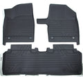 Set of 3 TPE Rubber All Weather Floor Mats for Kia EV6 (2022–2025)