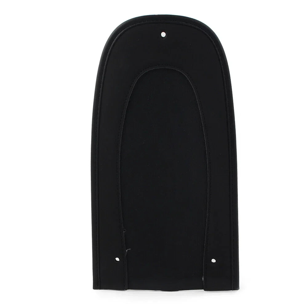 Black Flame Rear Fender Bib Leather Solo Seat for Harley Street Glide (2006-2023)