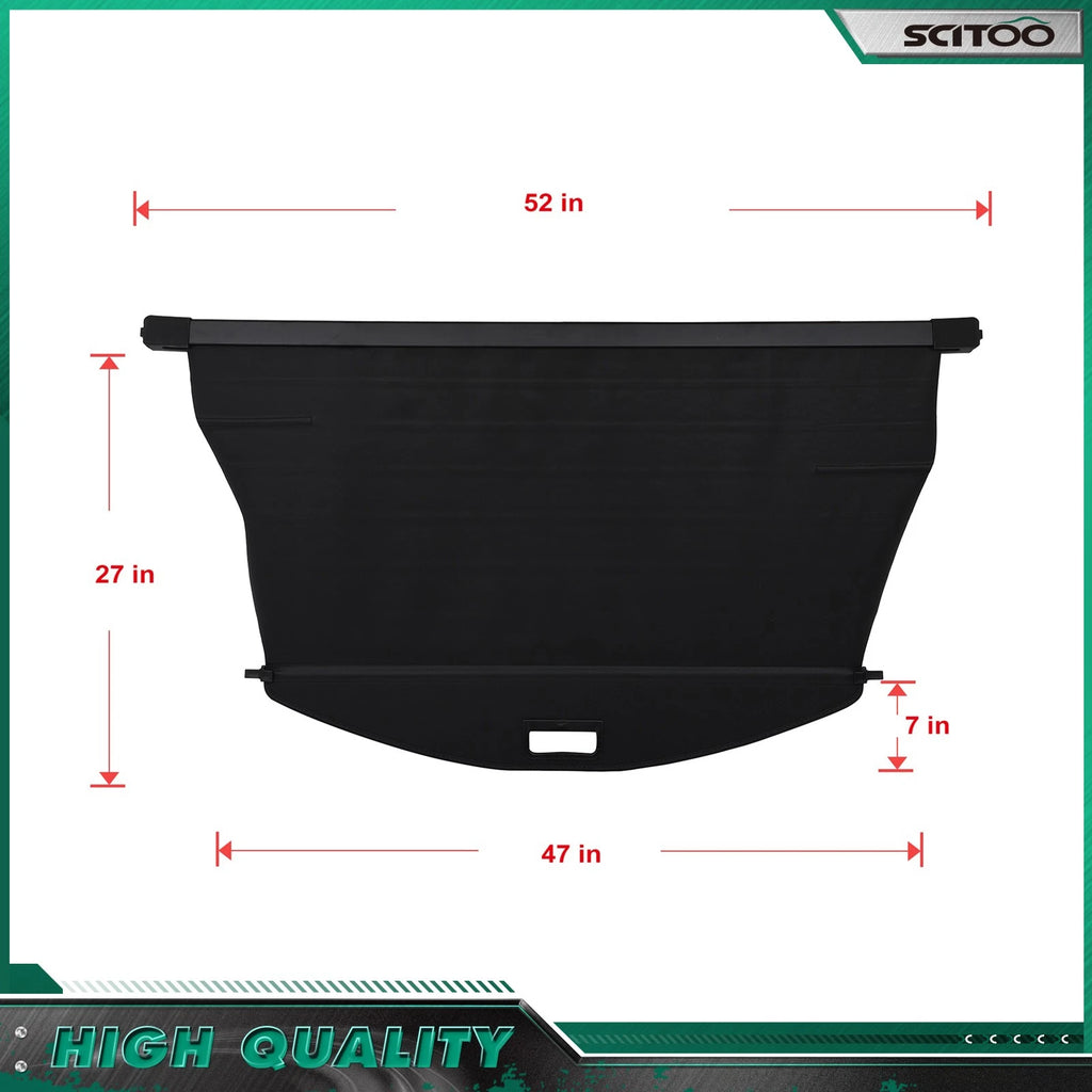 Retractable Privacy Shield Cargo Cover for Jeep Cherokee (2019–2023)