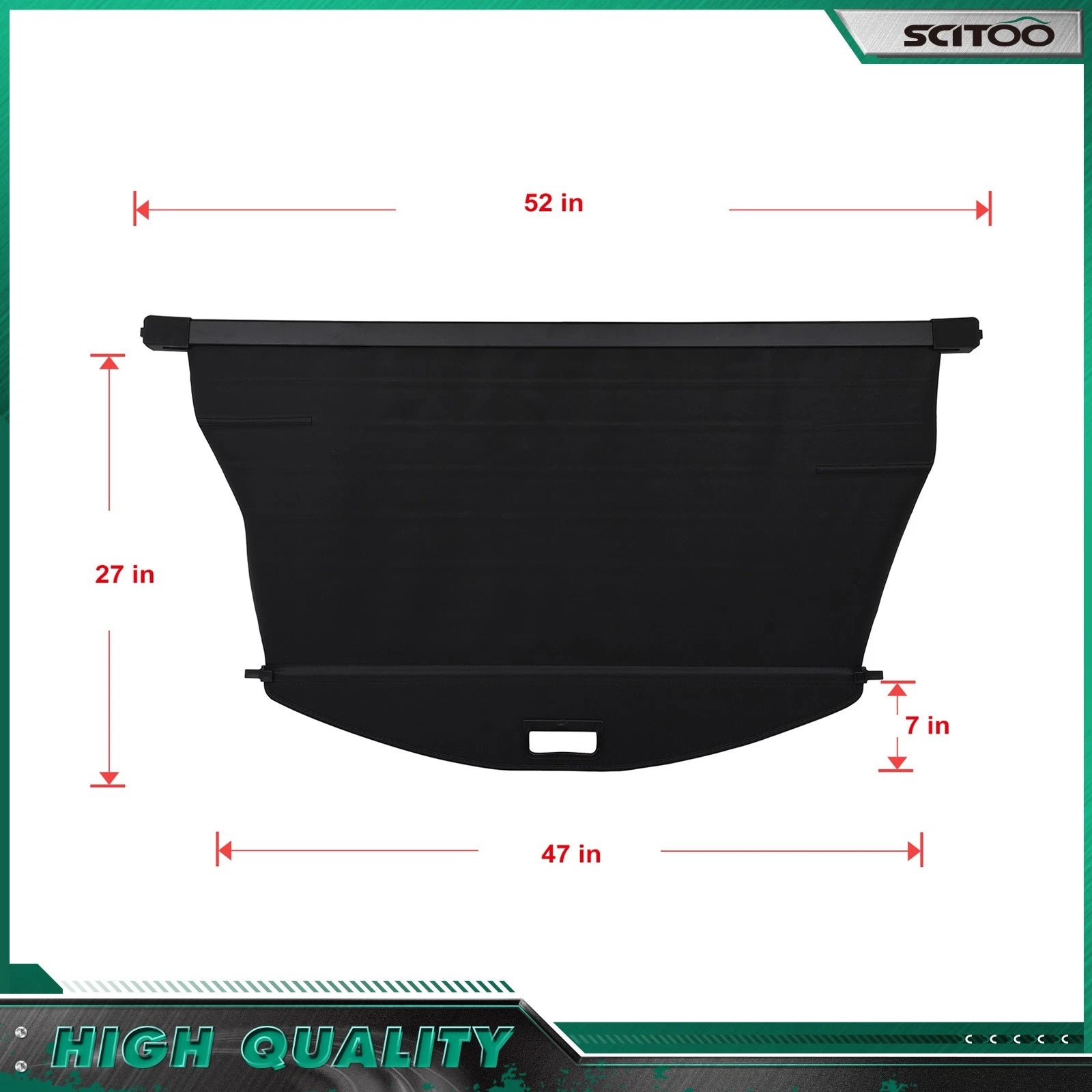 Retractable Privacy Shield Cargo Cover for Jeep Cherokee (2019–2023)