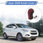 1 Pc Gear Shift Knob Cover for Hyundai Tucson (2015–2018) Wine Red Black