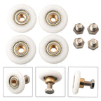 Shower Door Rollers for Glass Doors (20/23/25/27mm) Copper Replacement