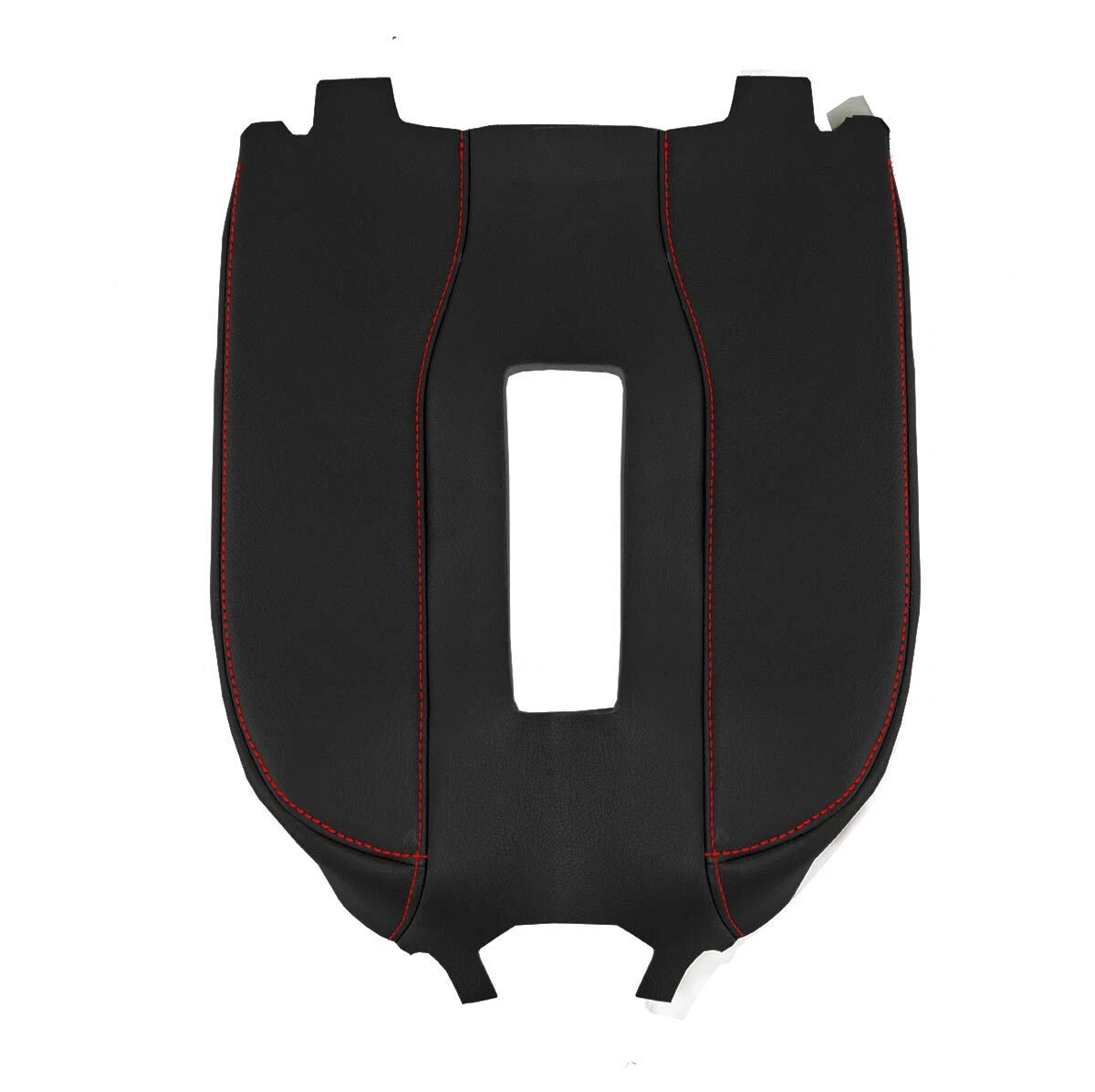 Console Lid Armrest Cover for GMC Sierra (2019–2020) Red Stitch
