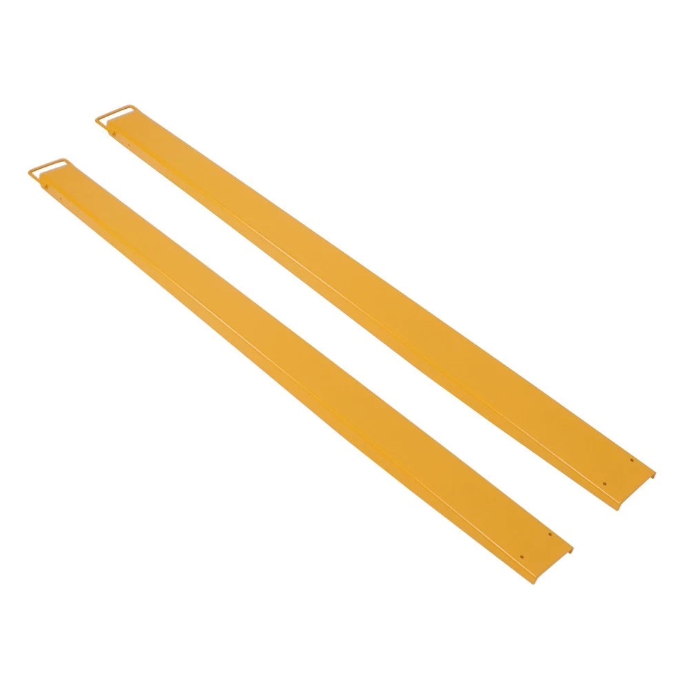 Pallet Fork Extensions for Forklift (84" x 4.5", Heavy Duty Steel)