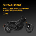 Universal Motorcycle Windshield Clear Windscreen 5"-7" with Mount Bracket