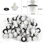 Set of 100 Push Pin Door Trim Panel Clips for Various Vehicles