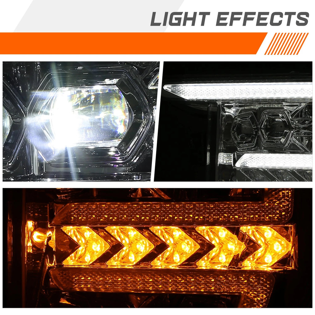 Full LED DRL Sequential Signal Projector Headlights for Ford F-150 (2021–2023)