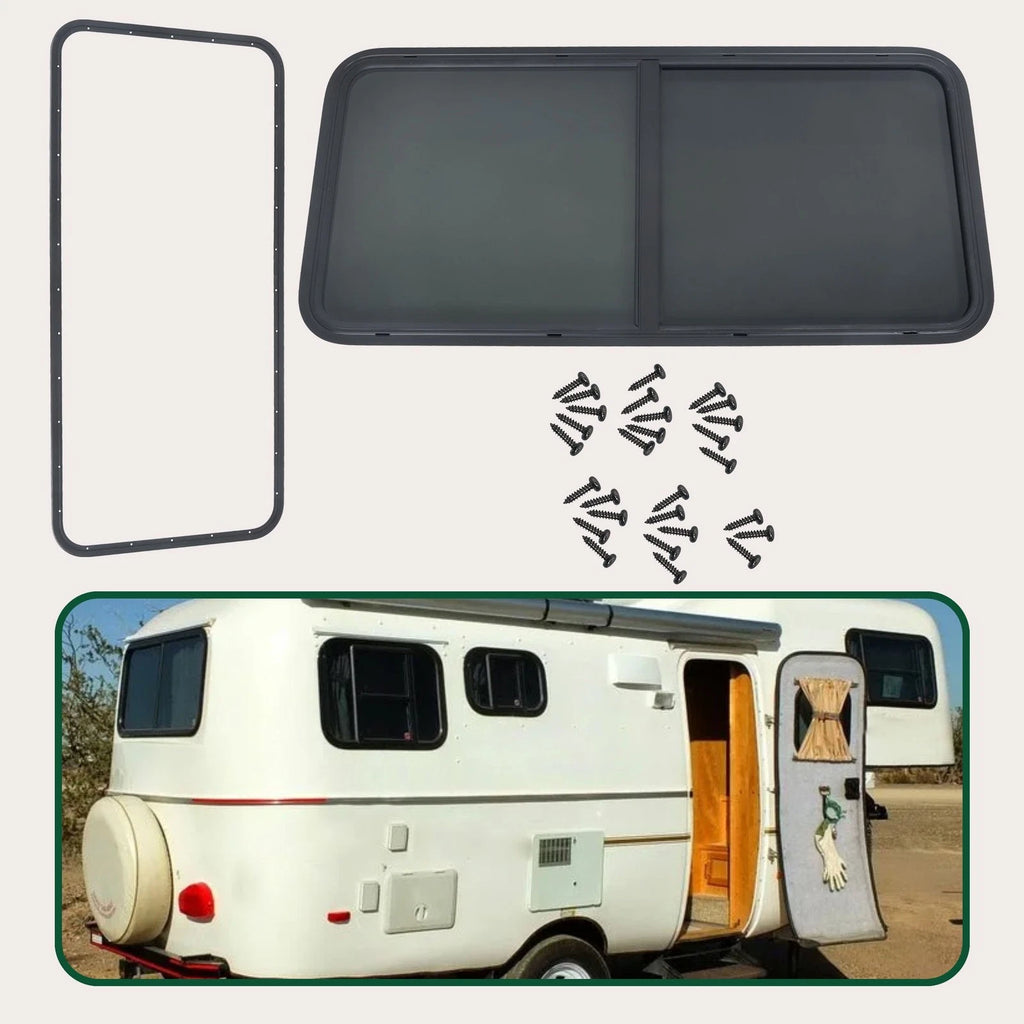 48" x 22" Horizontal Slider RV Window for Cargo Trailer
