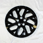 Wheel Cover Hubcaps Gloss Black Front Set for Toyota Corolla LE (2017–2018)