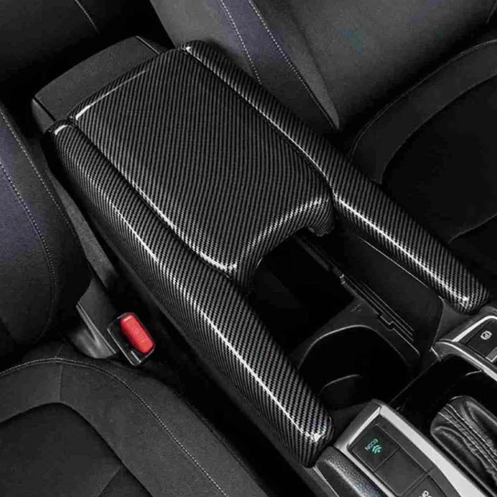Carbon Fiber Armrest Panel for Honda Civic (2016–2021)