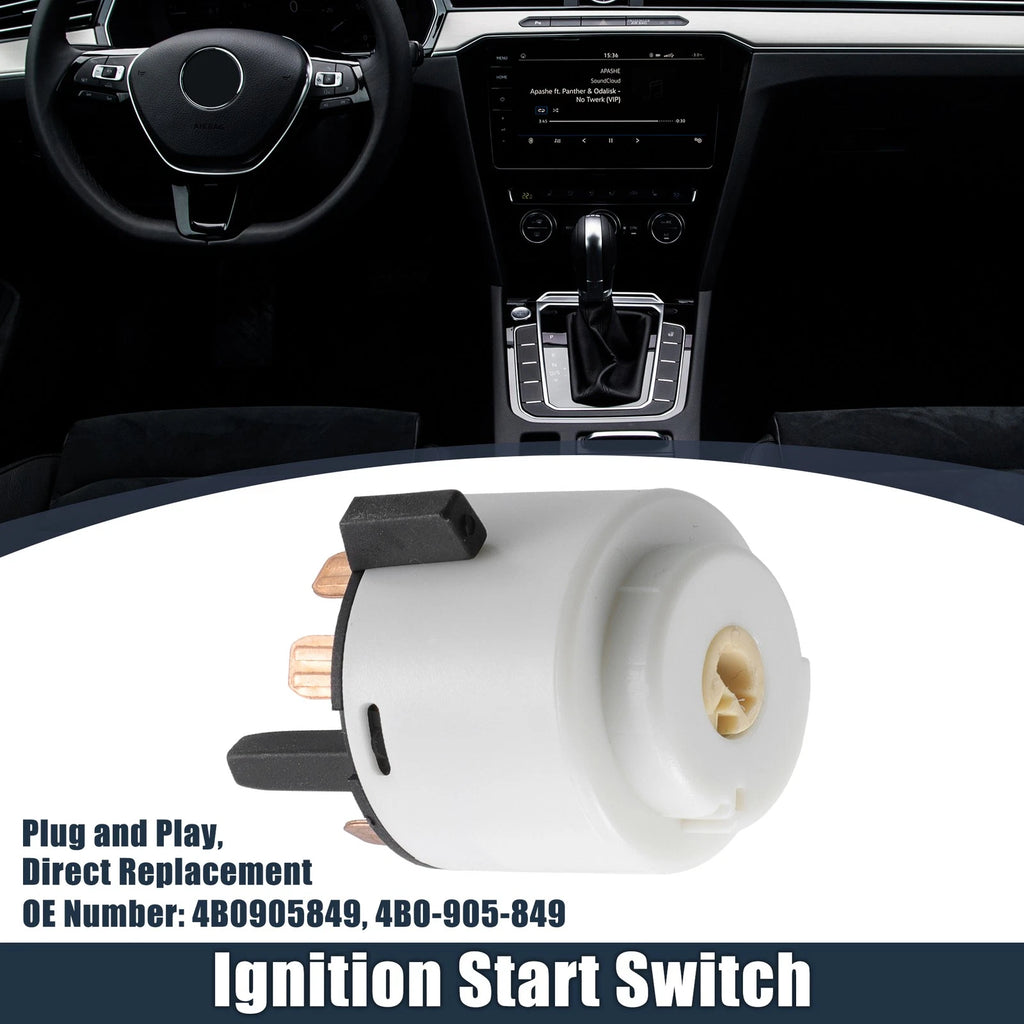 Set of 4B0905849 Ignition Starter Switch Buttons for Volkswagen Jetta (1999–2006)