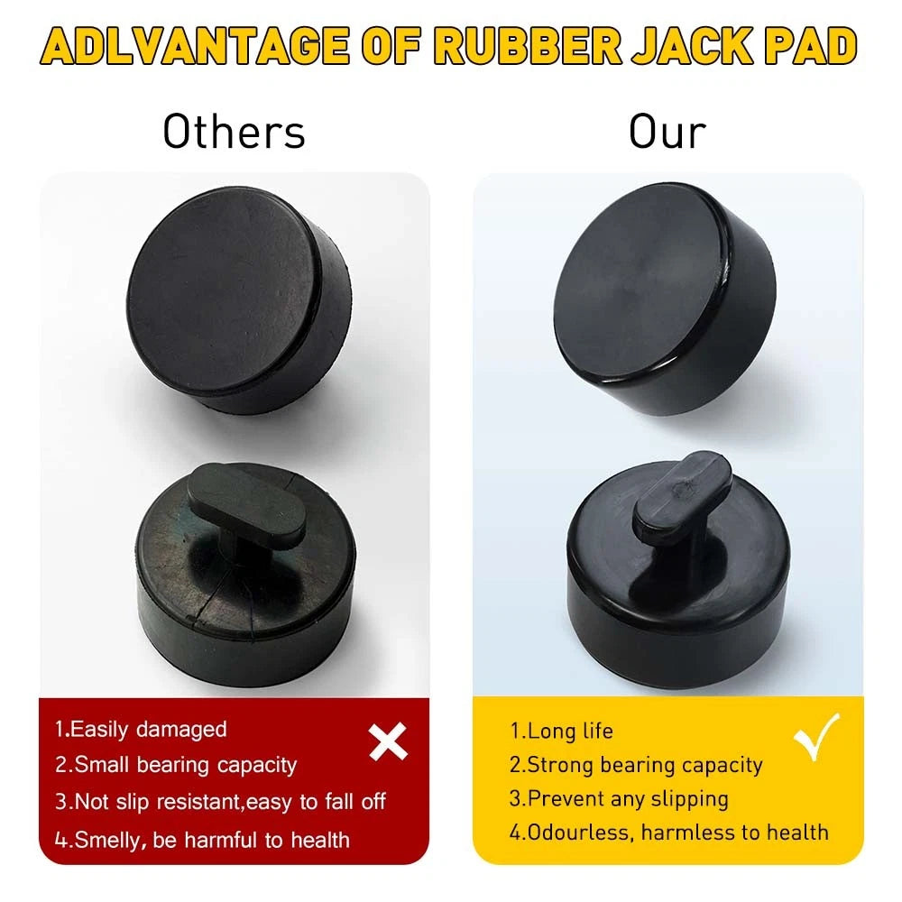 Set of 4 Rubber Jacking Lift Pads for Chevrolet Corvette (C5 C6 C7)