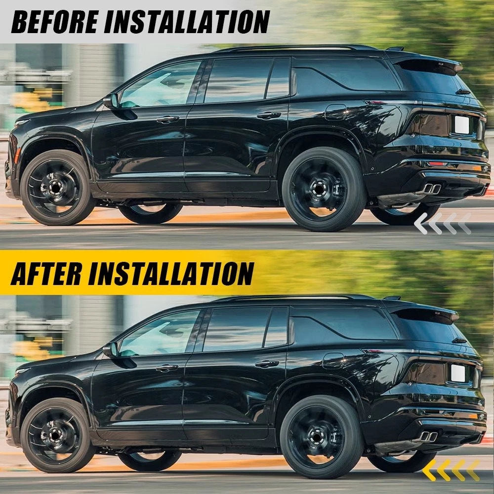Smoke Tint Overlay Vinyl Reflector Decals for Chevy Traverse (2024–2025)