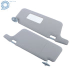 Set of 2 Sun Visors for Honda Civic (1996-2001) Gray with Mirror