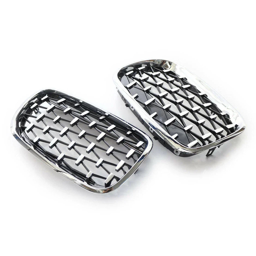 2 x Kidney Radiator Grille for BMW X5 E70, X6 E71, E72 Hybrid (2007-2013)