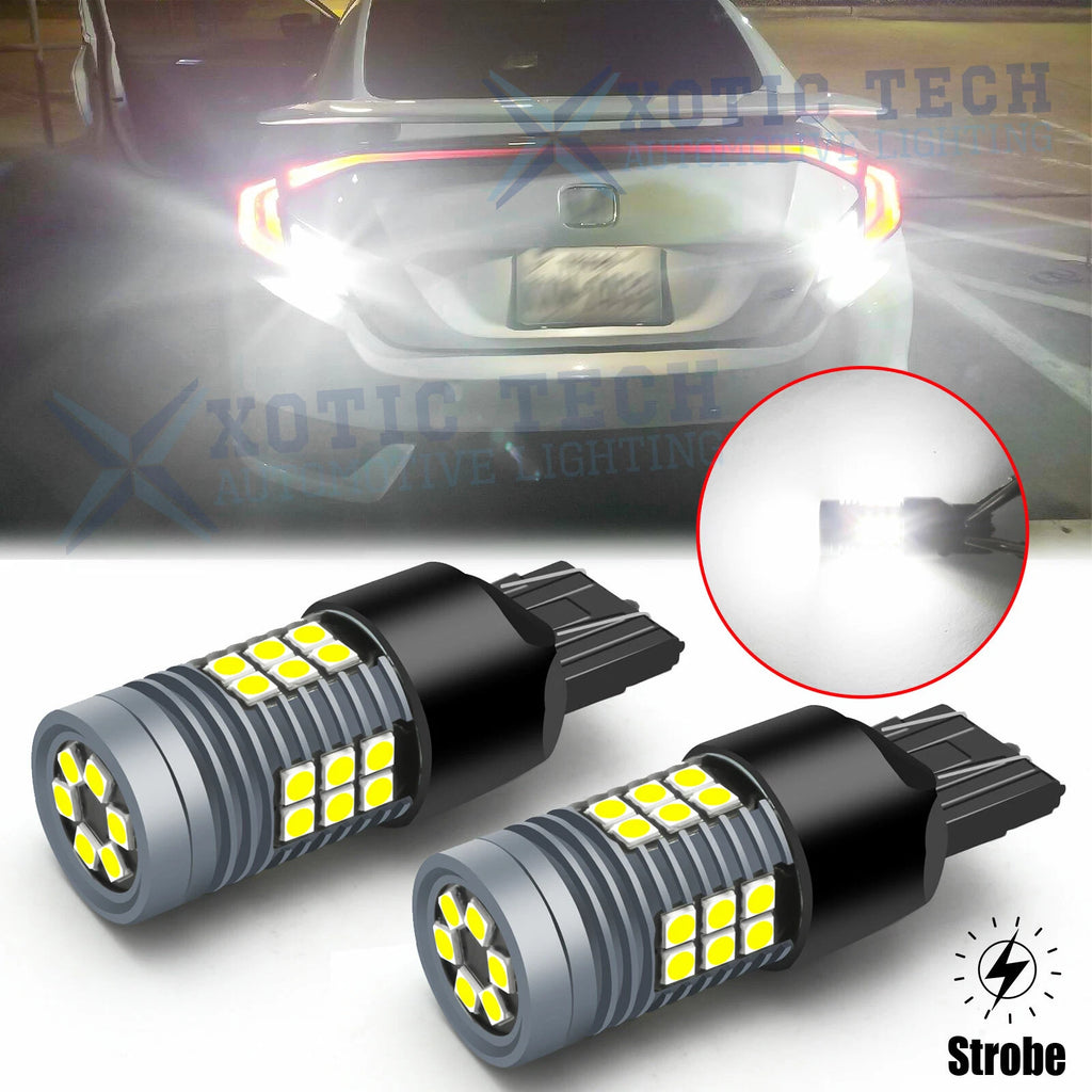 LED Strobe Backup Reverse Light Bulb for Honda Acura (7440–7443)