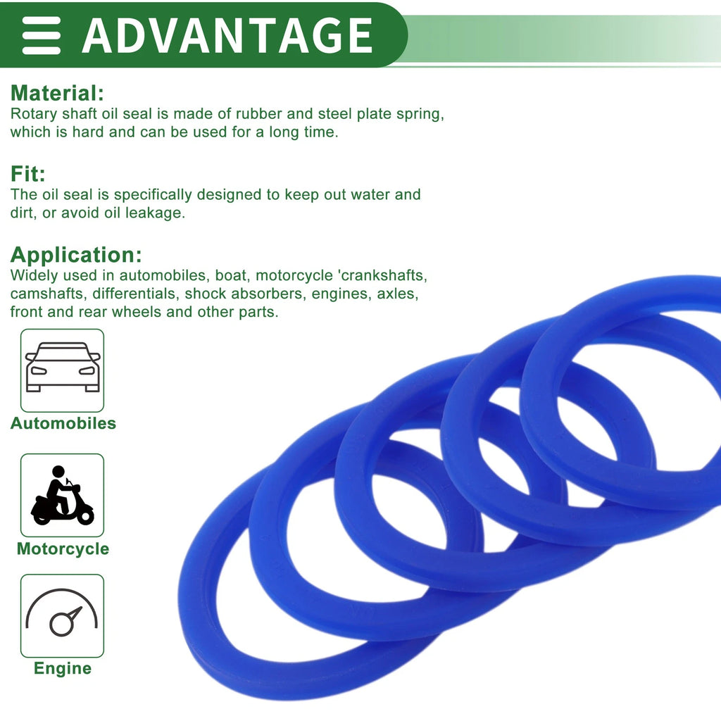 Set of 5 Oil Seal Rotary Shaft Seal 40x50x4mm for Various Models