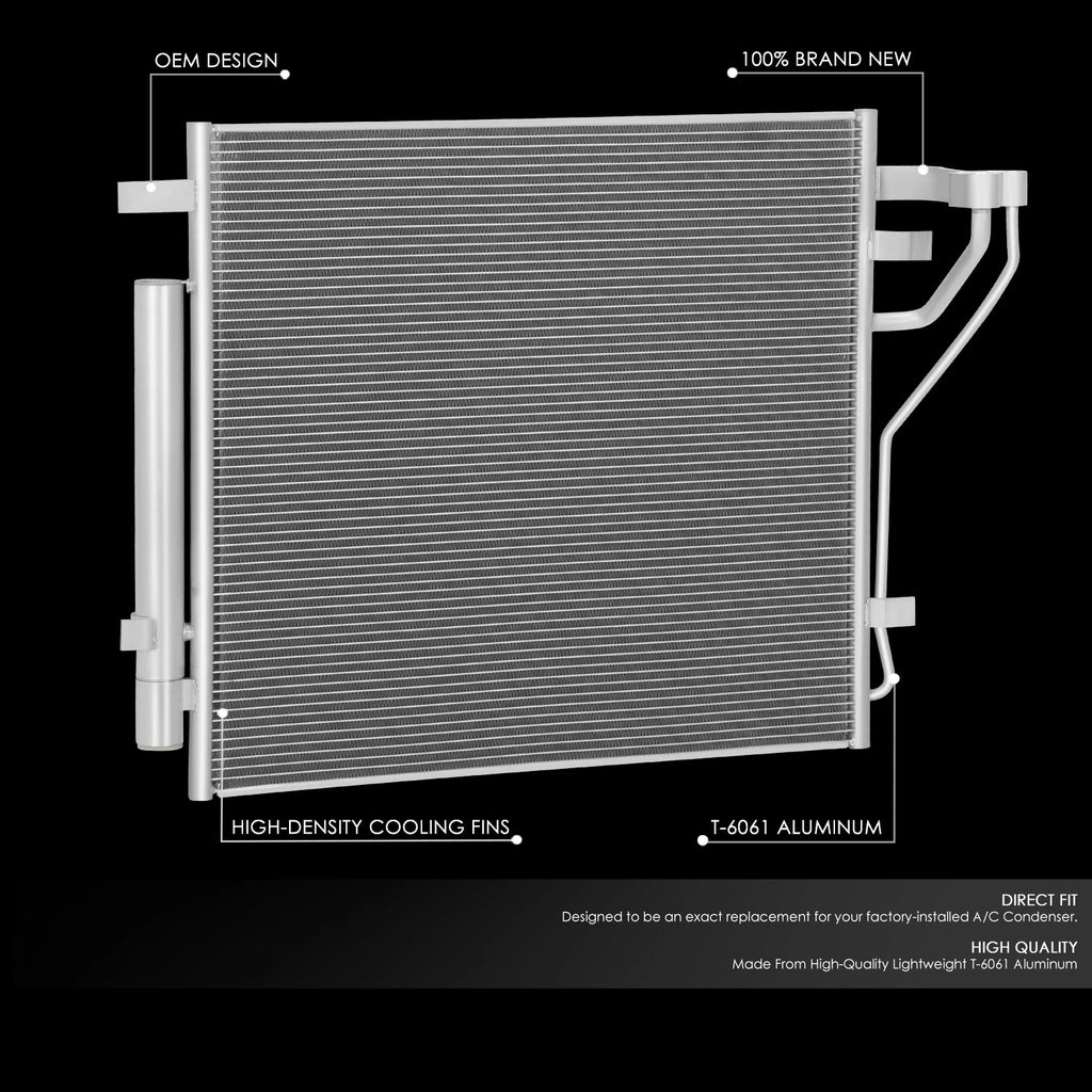 AC Condenser for Hyundai Sonata 1.6L Turbo (2020–2022) HY3030186