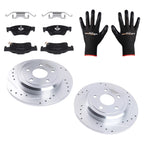 Set of 2 Rear Brake Rotors & Ceramic Pads for Dodge Durango (2011–2020) S-53061
