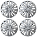 15" 15 Spoke Silver Wheel Cover Hubcaps - Upgrade Your Auto UARFH228