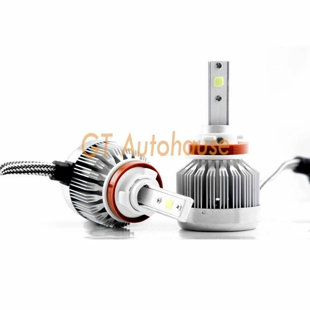 High Power Ice Blue H11 LED Conversion Kit for Headlamp Bulb Replacement (2xH9)
