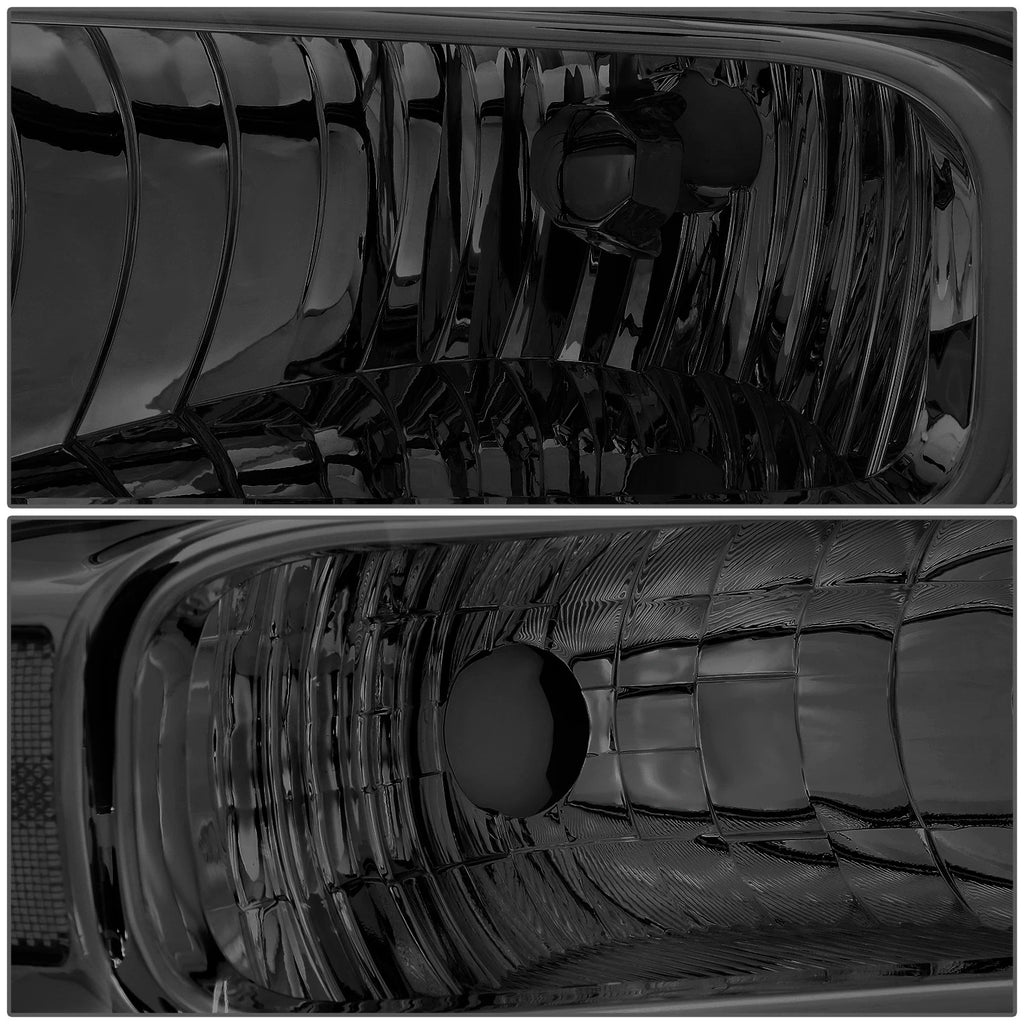 Pair of Smoked/Clear Corner Headlight Lamps for Ford Super Duty (2005–2007)