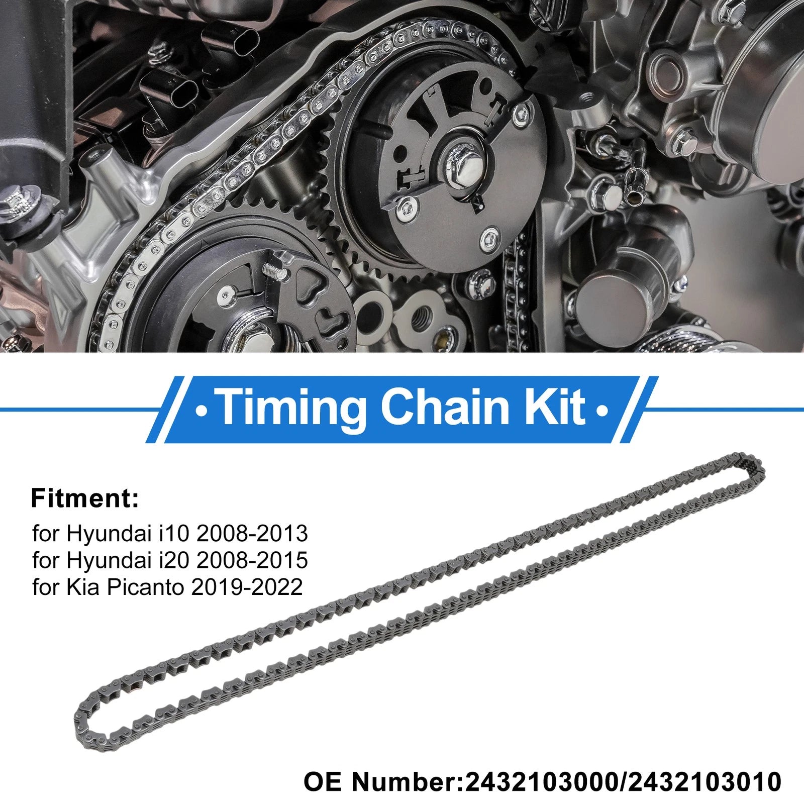 Timing Chain Kit for Hyundai i10 (2008–2013) No. 2432103000/2432103010