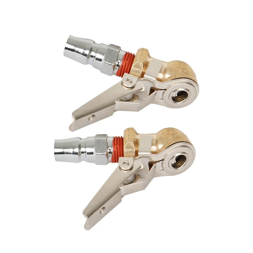 2Pcs Tire Chuck with Valve Stem Lock for Universal Use