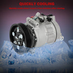 A/C Compressor with Clutch for Volvo XC70 XC90 S60 S80 V70 XC60 (2008–2012)