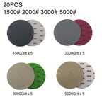 Set of 6 Sanding Discs 1500 2000 3000 5000 Grit Wet Dry Sandpaper