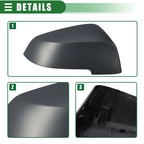 Right Side Rearview Mirror Cap for BMW 528i (2011-2016) Deep Gray