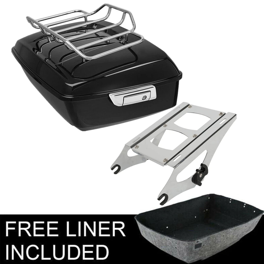 Trunk Top Luggage Mount Rack Backrest for Harley Touring Glide (2014–2023)