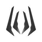 4X Front Bumper Side Air Vent Fins Trim for Audi Q5 FY S-Line (2020–2024) Carbon Look