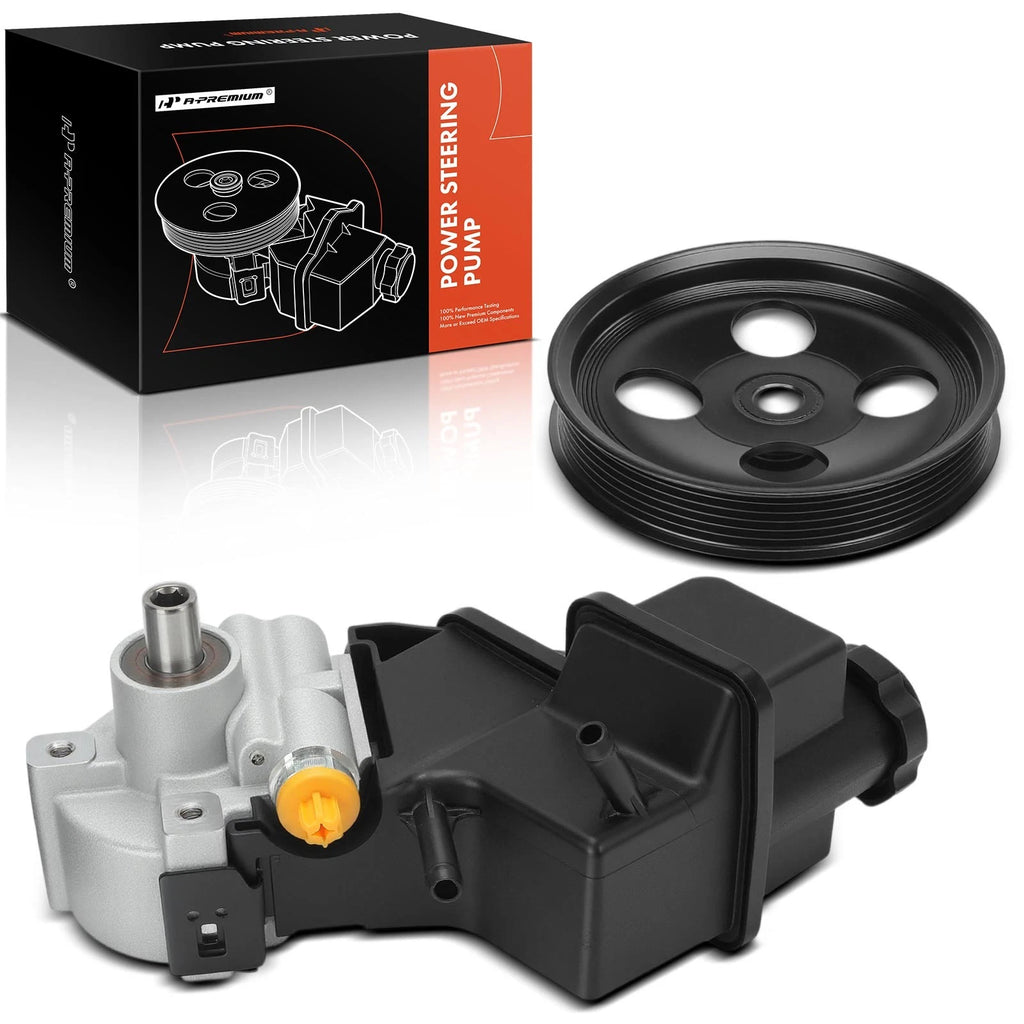 Power Steering Pump with Pulley & Reservoir for Chevy Silverado 2500 HD (2001–2007)