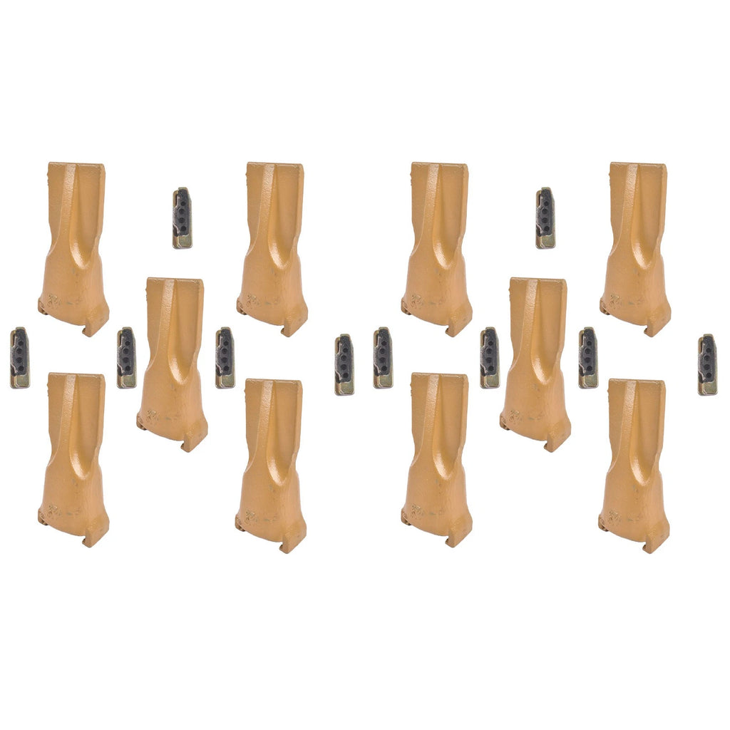Set of 10 Dirt Bucket Teeth for Crane