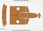 EVA Foam Pads for Four Winns 200 Horizon (2003)