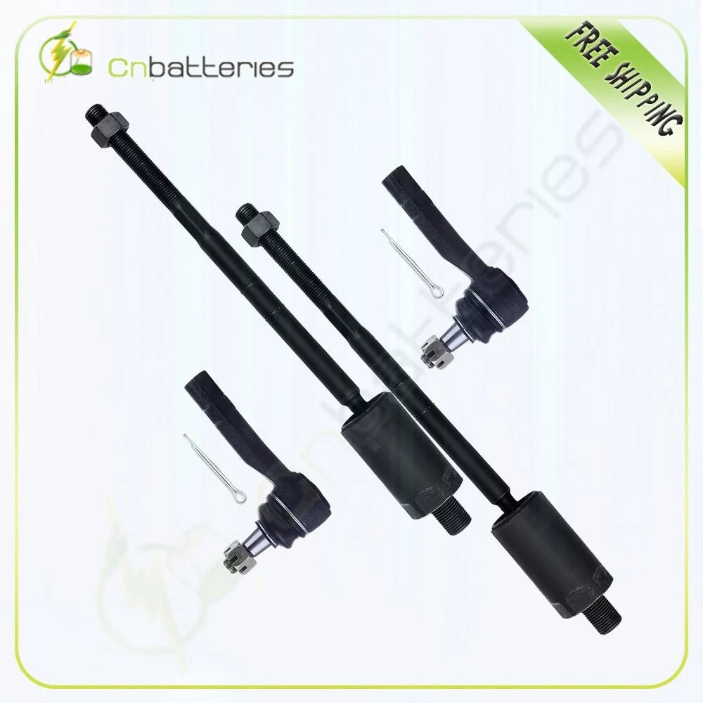 Set of 4 Front Inner Outer Tie Rod Links for Ford Explorer (2002–2005)