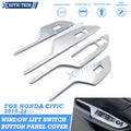 Stainless Inner Door Window Lift Switch Panel Cover Trim for Honda Civic (2016–2021)