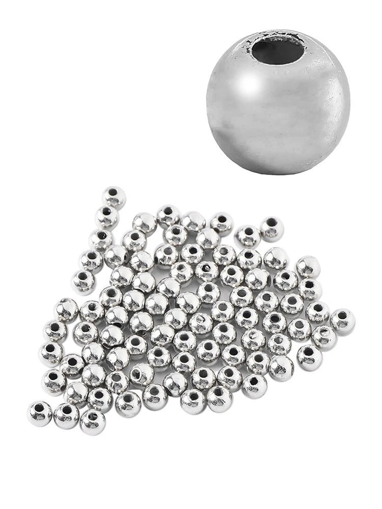 100pcs Gold Silver Beads for Fly Tying 345mm (Fishing Flies Craft)
