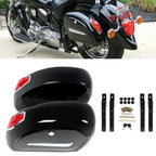 Saddle Bags with LED Lights for Harley Sportster, Softail, Dyna