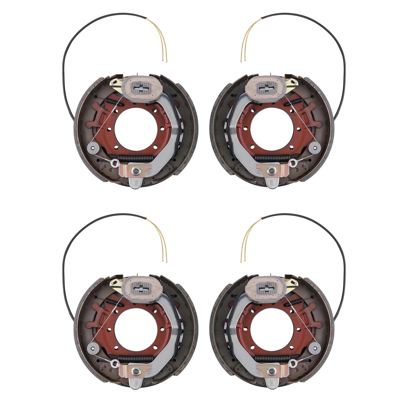 Set of 4 Electric Trailer Backing Plate Brake for Trailer Axle