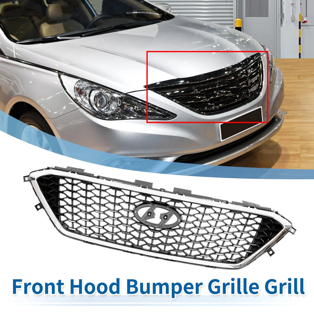 Front Hood Bumper Grille for Hyundai Sonata (2011–2014) No.86350C1000